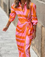 Bernice - Striped midi dress