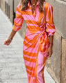 Bernice - Striped midi dress