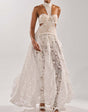 LUMINA™ Lace Halter Maxi Dress
