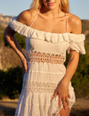 Isla mini dress with ruffles