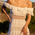 Isla mini dress with ruffles