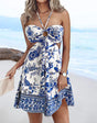 Flaunt a floral print mini dress