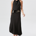 Velura™ Open Back Halter Maxi Dress