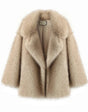 NeoMint™ Oversized Faux Fox Fur Coat with Colour Gradient