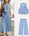 Zyra Suité™ – Chic sleeveless vest and trousers