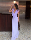 Sisterlinda Elan Ruffled Open Back Dress