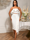Aurelia Set – White Elegance with Ruffles