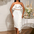 Aurelia Set – White Elegance with Ruffles