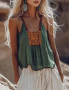 Ethnic retro shirt with suspenders