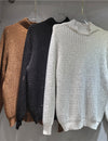 Knitted turtleneck with argyle detail