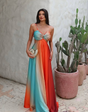 Solana Vibe - Open Back Boho Cut-Out Maxi Dress
