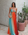 Solana Vibe - Open Back Boho Cut-Out Maxi Dress