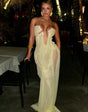 Serenity Maxi Dress in Sheer Mesh