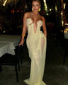 Serenity Maxi Dress in Sheer Mesh