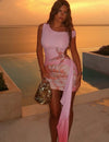 Chic mini dress with tassels