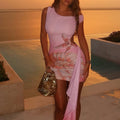 Chic mini dress with tassels