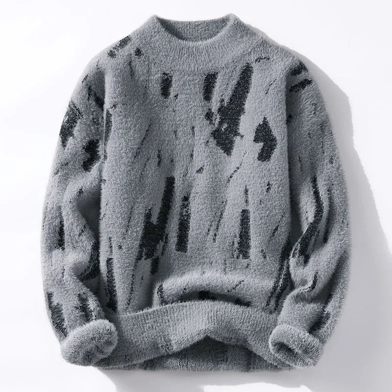 ALANA | ELEGANT WOMEN'S SWEATER WITH A RELAXED FIT AND BRUSHSTROKE PATTERN
