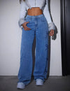 ÉLORA™ Bow Street Wide-Leg Denim