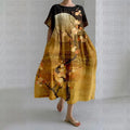 Vintage Blossom Midi Dress