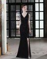 Satin beaded mermaid dress