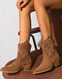 Embroidered handmade leather boots