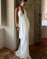 Elysian Halter Neck Open Back Maxi Dress