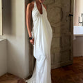 Elysian Halter Neck Open Back Maxi Dress