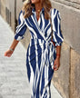 Dark Blue & White