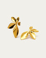 Sculptural Flora stud earrings