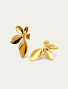 Sculptural Flora stud earrings