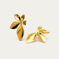 Sculptural Flora stud earrings