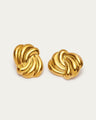 Vintage button stud earrings