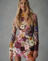Elegant and luxurious floral embroidery