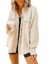 Luvira™ Waffle Knit Button-Up Shirt