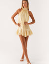Serenity Chiffon Halter Mini