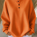 Anne | Comfortable Waffle Knit Henley