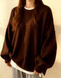 The oversized fleece sweater