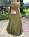 Araluen | Pleated One Shoulder Dress