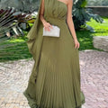 Araluen | Pleated One Shoulder Dress