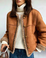 Serene™ Luxe – Sheepskin Button Jacket