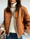 Serene™ Luxe – Sheepskin Button Jacket