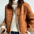 Serene™ Luxe – Sheepskin Button Jacket