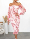 Dahlia - Beautiful Bardot Midi Dress