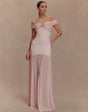 Celestia dress - Open-back mesh evening dress