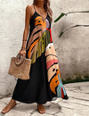 Long boho-style beach dress with straps