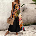 Long boho-style beach dress with straps
