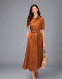 Lunaria™ belted midi dress
