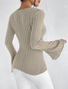 Aria Striped Knit Top