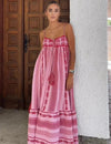 Crochet patchwork halter dress