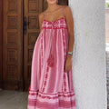 Crochet patchwork halter dress